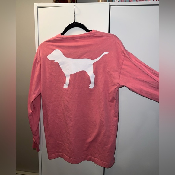 PINK VS Long sleeve with Dog Logo on Front Pocket and Back Middle, size Small - Picture 4 of 4